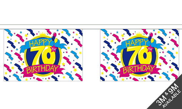 Happy 70th Birthday Bunting